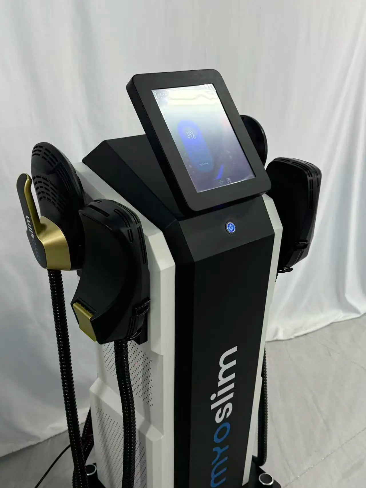 Myoslim EMS Body Shaper Radio Frequency Shaping Muscle Stimulation Fat Burning 6500W Slimming and Weight Loss Equipment