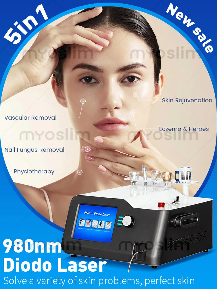 Professional Diode Laser Equipment for Skin Rejuvenation Painless Vascular Removal Cosmetic Machine for Aesthetic Treatments