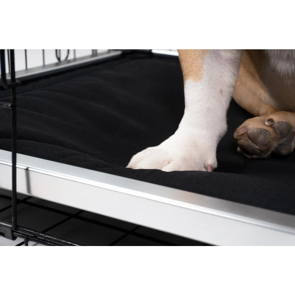 Chew Proof Armored Padded Dog Crate Bed, Virtually Indestructible, Legs Included Sandstone, X-Large