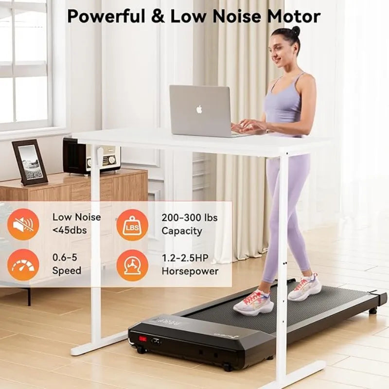 Superun 2 In 1 Home Office Walking Treadmill With App
